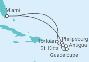 Itinerario del Crucero Embajador caribeño - Regent Seven Seas