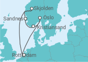 Itinerario del Crucero Noruega - Holland America Line