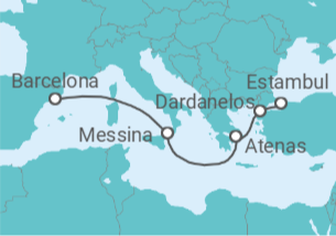 Itinerario del Crucero Italia, Grecia, Turquía - Cunard