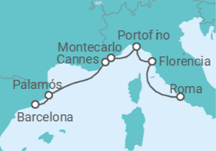 Itinerario del Crucero Retiro Regal - Regent Seven Seas