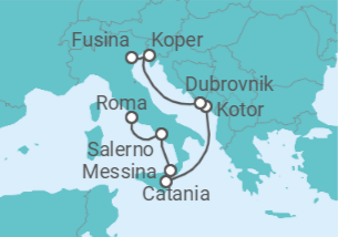 Itinerario del Crucero Joya del Adriático - Regent Seven Seas