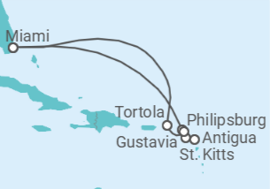 Itinerario del Crucero Brisa de las Bahamas - Regent Seven Seas