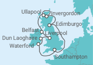 Itinerario del Crucero Reino Unido - Regent Seven Seas