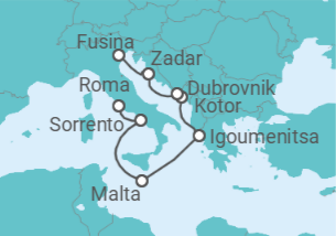 Itinerario del Crucero Viaja en el tiempo - Regent Seven Seas