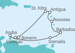 Itinerario del Crucero Estancia de amor - Regent Seven Seas
