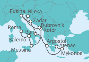 Itinerario del Crucero Días idílicos - Regent Seven Seas
