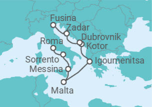 Itinerario del Crucero Croacia histórica - Regent Seven Seas