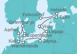 Itinerario del Crucero Cuentos de hadas - Regent Seven Seas