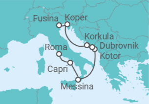 Itinerario del Crucero Rapsodía Dálmata - Regent Seven Seas