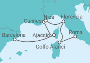 Itinerario del Crucero Culturas y cocinas - Regent Seven Seas