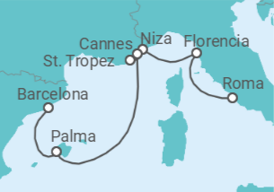 Itinerario del Crucero Riviera de ensueño - Regent Seven Seas