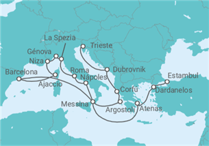 Itinerario del Crucero Desde Trieste (Italia) a Estambul (Turquía) - Cunard