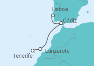 Itinerario del Crucero Islas Canarias - Silversea