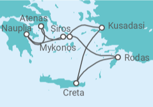 Itinerario del Crucero Grecia, Turquía - Silversea