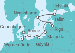 Itinerario del Crucero El Báltico: Alemania, Suecia y Polonia - NCL Norwegian Cruise Line
