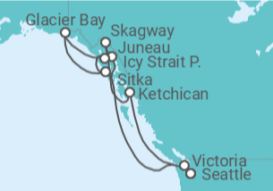 Itinerario del Crucero Alaska - NCL Norwegian Cruise Line