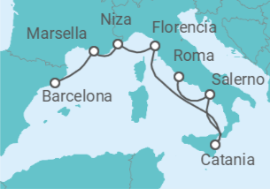Itinerario del Crucero Francia - NCL Norwegian Cruise Line