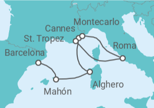 Itinerario del Crucero Un viaje de sabores auténticos y costas deslumbrantes - Explora Journeys