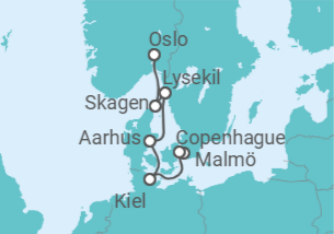 Itinerario del Crucero Viaje por el mar del norte - Regent Seven Seas
