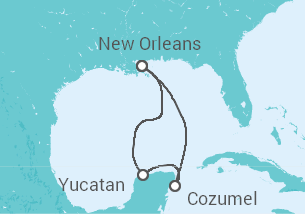 Itinerario del Crucero México - Carnival Cruise Line
