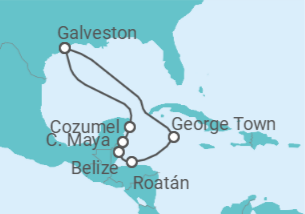 Itinerario del Crucero Cascadas y buzos - Regent Seven Seas