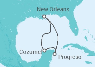 Itinerario del Crucero México - Carnival Cruise Line