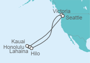 Itinerario del Crucero Alaska - Carnival Cruise Line