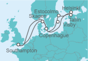 Itinerario del Crucero Capitales Bálticas - Celebrity Cruises