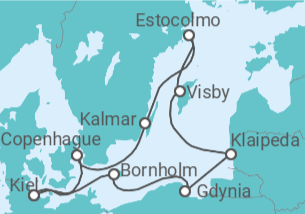 Itinerario del Crucero Lo más destacado del mar Báltico - Nicko Cruises