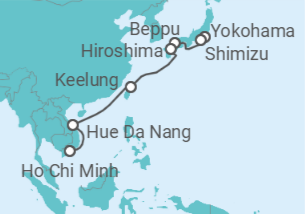 Itinerario del Crucero Del fascinante Japón al colorido Vietnam - Nicko Cruises