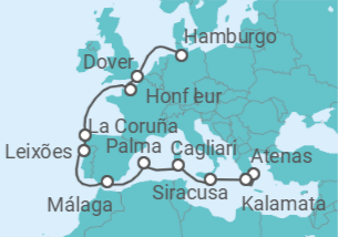 Itinerario del Crucero La diversidad de Europa - Nicko Cruises