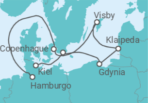 Itinerario del Crucero Perlas en el mar Báltico - Nicko Cruises