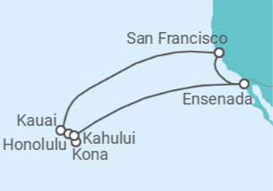 Itinerario del Crucero Hawai - Princess Cruises
