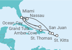 Itinerario del Crucero Puerto Rico, Estados Unidos, Bahamas - MSC Cruceros