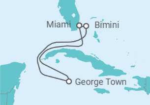 Itinerario del Crucero Brisa del Caribe  - Virgin Voyages