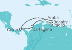 Itinerario del Crucero Colombia, Bonaire, San Eustaquio y Saba, Curaçao, Aruba - Royal Caribbean
