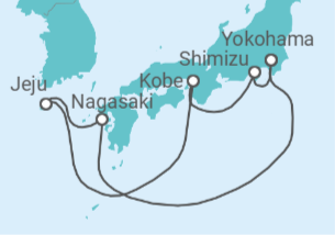 Itinerario del Crucero Japón y Corea - Princess Cruises