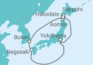Itinerario del Crucero Hokkaido: Cerezos en Flor - Princess Cruises
