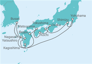 Itinerario del Crucero Explorador de Japón: Cerezos en Flor - Princess Cruises