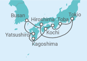 Itinerario del Crucero Explorador de Japón: cerezos en flor - Princess Cruises