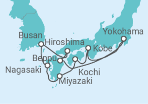 Itinerario del Crucero Explorador de Japón: Cerezos en Flor - Princess Cruises