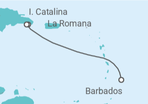 Itinerario del Crucero República Dominicana - MSC Cruceros