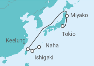 Itinerario del Crucero Japón, Taiwán - MSC Cruceros