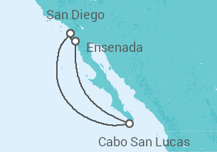 Itinerario del Crucero México - Disney Cruise Line