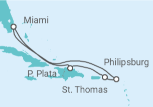 Itinerario del Crucero República Dominicana, St. Thomas, St. Maarten - Celebrity Cruises