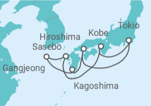 Itinerario del Crucero Japón, Corea del Sur - MSC Cruceros