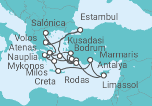 Itinerario del Crucero Un viaje ampliado de rutas legendarias y patrimonio vivo - Explora Journeys