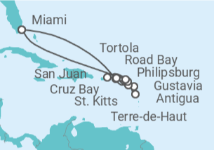 Itinerario del Crucero Un viaje ampliado de paz isleña y retiro en la costa - Explora Journeys
