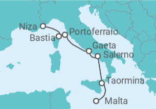 Itinerario del Crucero Italia - Silversea