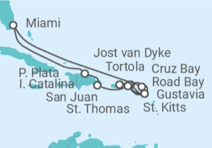 Itinerario del Crucero Un viaje ampliado hacia el encanto insular y sus animadas celebraciones - Explora Journeys